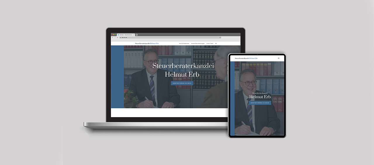 Klare Linien || Portfolio || Steuerberaterkanzlei Helmut Erb || Webseite